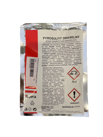 PYROSULFIT (disiřičitan draselný) 100 g